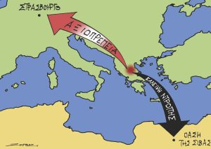 Σκίτσο της Εφ.Συν. [Π.Ζερβός 22.03.2024]